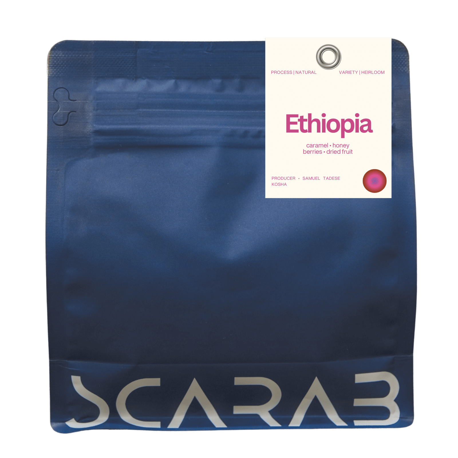 Specialty coffee bag Ethiopian by Scarab Coffee floral aroma and bright fruity flavors coffee shop Dubai roastery machinery drinkwares coffee shops Dubai roastery machinery drinkware