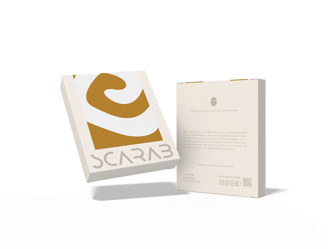 Drip Bag Nutty Sweet SELECTION Scarab Coffee coffee shops Dubai roastery machinery drinkware