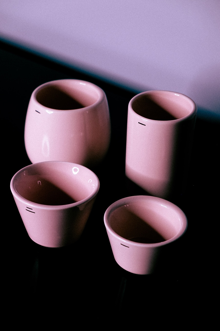 Ni wares pink cups in Dubai and Sarjha coffee shops Dubai roastery machinery drinkware